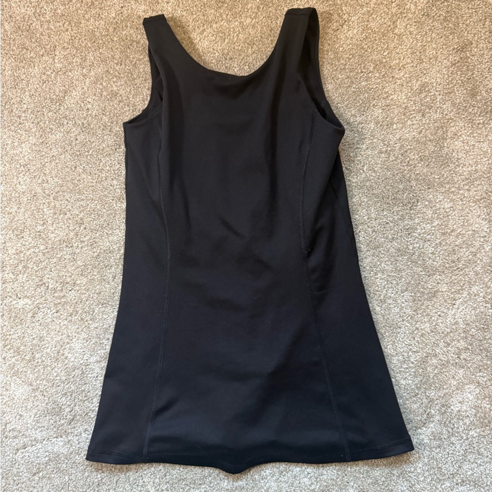 Tek Gear Black Tennis / Athletic Dress with built in shorts with pocket, size S